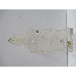 DKD Home Decor Decoración Colgante Mediterráneo Algodón Natural 20 x 20 x 55 cm con LED y Red – Funciona con Pilas AA Precio: 4.59558. SKU: B1AKHL7SB9