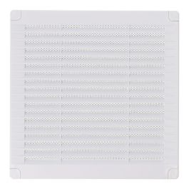 Rejilla ventilación cuadrada con tapones y mosquitera 200x200x7mm abs blanca Precio: 4.49999968. SKU: B1A8VP2VW4