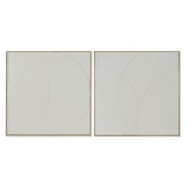 Cuadro Scandi DKD Home Decor Blanco 4 x 100 x 100 cm (2 Unidades) Precio: 264.49999961. SKU: B1E43SDVN7