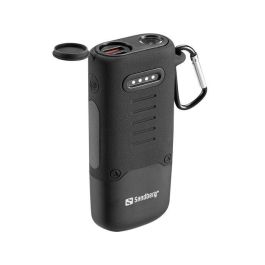 Sandberg Survivor Powerbank 10000 mAh PD30W - Resistente IP65 Agua Polvo, USB-C USB-A, Linterna Integrada para Exterior