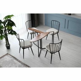 Mesa de comedor redonda 4 personas Pino Atlántico - 100 x 100 x 72 cm - YAPRAK - MEN8683342538800