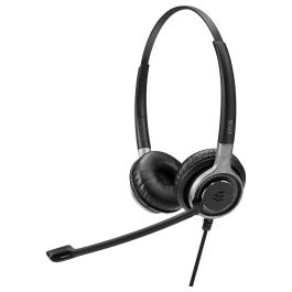 EPOS Auriculares Diadema Alámbrico Impact SC 660 para Llamadas/Música, Binaurales, Negro/Plata
