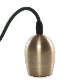 Pendel E27 con Rosetón y Portalámparas Metálico, Cable Textil 1000mm 0.75mm² para Lámpara Colgante LED Filamento Estilo Retro SC-MPL017