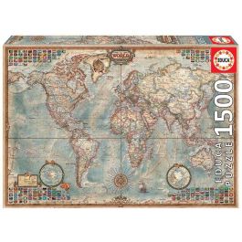 Puzzle 1500 el mundo mapa politico Precio: 15.68999982. SKU: B18ZLFMJ5C