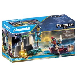 Playmobil 70860 Escondite del Tesoro Pirata con Figura de Capitán, Mono y Caimán - Set de 51 Piezas para Niños +4 Años Precio: 22.79000031. SKU: B1B323CYPH