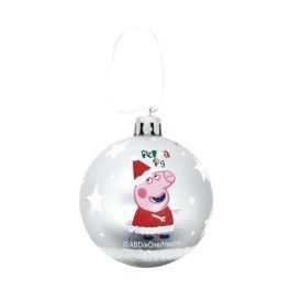 Bolas navidad 8cm pack 6 plata peppa pig "cosy corner" Bolas navidad 8cm pack 6 plata peppa pig "cosy corner"