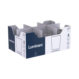 Luminarc Funambule Vaso Bajo de Vidrio Transparente 27 cL Fabricado en Francia