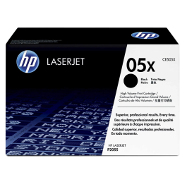 HP CE505X Toner Negro para HP LaserJet P2050 Serie, Rendimiento 6500 Páginas