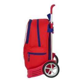 Mochila Escolar con Ruedas Evolution Atlético Madrid Neptuno Mochila Escolar con Ruedas Evolution Atlético Madrid Neptuno
