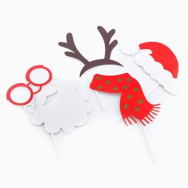 Accesorios Divertidos para Fotos Navideñas Christmas Planet (Pack de 5)