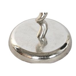 DKD Home Decor Mesita Auxiliar Colonial Plateado Aluminio 35 x 61 x 35 cm