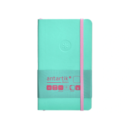 Antartik Cuaderno A6 Tapa Blanda Hojas Lisas Rosa y Turquesa 100 Hojas 80 gr FSC