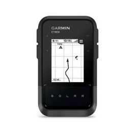 Garmin eTrex Solar GPS de Mano con Carga Solar, Negro/Gris