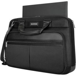 Targus TBT932GL Maletín para Portátil 40,6 cm (16") Negro de Nylon y Poliuretano, Resistente al Agua, con Asa, Correa Hombro y Bloqueable