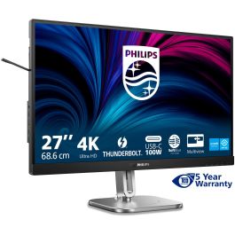 Philips Monitor 27B2U6903 27" 4K UHD IPS USB-C Thunderbolt 100W Negro Antracita