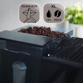 Cafetera - MELITTA - Avanza F270-100 - Depósito de agua de 1,5 L - Depósito de granos de 250 g - 1450 W - Gris titanio