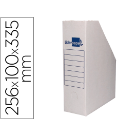 Liderpapel ECOUSE Revistero de Cartón 100% Reciclado Blanco 256x100x335 mm Precio: 1.49999949. SKU: B15YYKAQF7