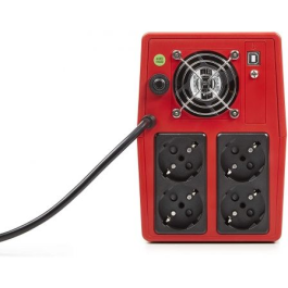 SALICRU SAI/UPS SPS ONE 2000VA (1200W), 4 Tomas, Regulación AVR, Conexión USB, Formato Torre, Rojo - Referencia 662AF000006