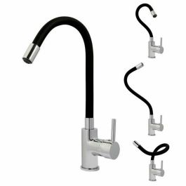 ROUSSEAU Køben Grifo de cocina mezclador, caño articulado con memoria de forma, sin ducha, gris y negro, latón, cartucho cerámico Ø 35mm Precio: 65.49999951. SKU: B1BXTRRYGV