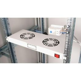 EQUIP Módulo de Ventilación 19" para Armarios Servidor, 2 Ventiladores, Color RAL7035