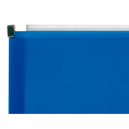 Liderpapel Carpeta Dossier A4 con Cierre Cremallera Azul Translucido 180 Micras