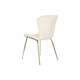 DKD Home Decor Silla Crema Dorado 54 x 84 x 49 cm (2 Unidades)