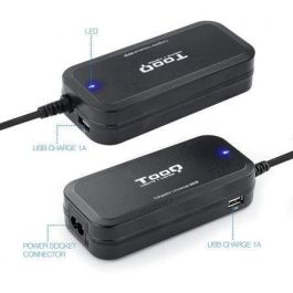 CARGADOR AUTOMATICO TOOQ 90W - 2USB 12 PUNTAS