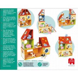 Juego construcción de madera mi primera granja goula, con 10 piezas para apilar y construir Juego construcción de madera mi primera granja goula, con 10 piezas para apilar y construir