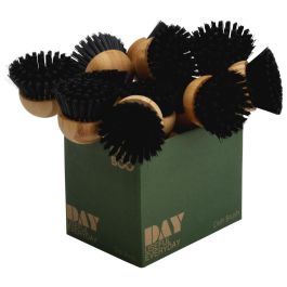 Day Cepillo Platos 22 cm Bambú y Plástico con Correa Imitación Cuero