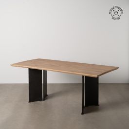 Mesa Comedor Natural Madera-Hierro Salón 190 X 90 X 77 cm Precio: 1230.0013. SKU: B1E4Q5K3PK