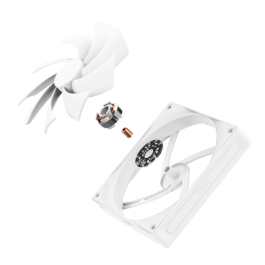NZXT RF-Q14SF-W2 Ventilador Carcasa Ordenador 14 cm Blanco 1 Pieza(s) Rodamiento Fluido PWM 1500 RPM Max