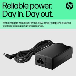 HP 65W Smart AC Adapter | Adaptador de Corriente Inteligente para Portátiles HP | Compatible con Modelos Actuales y Anteriores