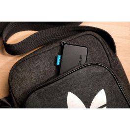Veho Pebble Pokket Power Bank Batería Externa 1000mAh Micro de Emergencia Ultra Delgada para Llavero Negro
