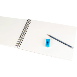 Liderpapel Bloc Dibujo Esbozos Espiral DIN A4 210x297mm 100 Hojas 90gr/m2 Liso Sin Recuadro