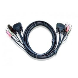 Aten 2L-7D02U Cable USB DVI-D Single Link para Video, Teclado y Ratón (KVM), Negro, 1.8m Precio: 31.50000018. SKU: B1EENAZAM8