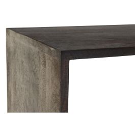 DKD Home Decor Estanteria Marron Oscuro Dorado Mango Metal 90 x 200 x 35 cm