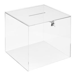 Archivo 2000 Urna Cuadrada Transparente 300x300x300 mm Metacrilato 4 mm con Llave y Ranura Superior Precio: 125.79000038. SKU: B17Z655W3W