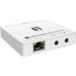 LevelOne HVE-9007 Extensor HDMI por Cat5e/6 Kit 4K hasta 70m con IR, HDCP, Plug & Play, Blanco