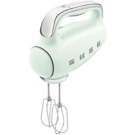 Smeg HMF01PGEU Batidora de Mano Verde - Varillas para Montar y Amasar - 9 Velocidades y Función Turbo