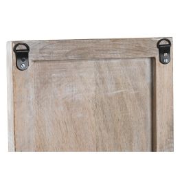 DKD Home Decor Decoración de Pared con Árbol Alpino, MDF y Espejo, Blanco 45x65x2.5 cm