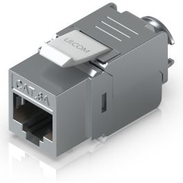 Ubiquiti UACC-Keystone-Jack-C6A Keystone Jack RJ-45 Cat6A LSA Hembra Plano Metálico 23/26 TIA Pack 12 Unidades