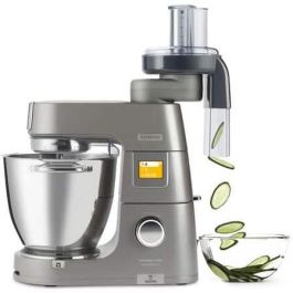 Kenwood Cortadora de Alimentos AT340 de Metal con 7 Discos de Acero Inoxidable para Rallar, Picar y Juliana