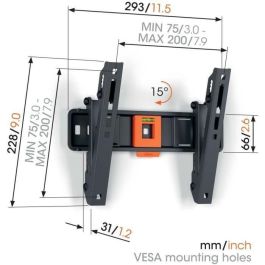 Soporte de pared para TV - VOGEL'S - TVM 1223 Full-Motion Small, 1 brazo, 19-43 Soporte de pared para TV - VOGEL'S - TVM 1223 Full-Motion Small, 1 brazo, 19-43