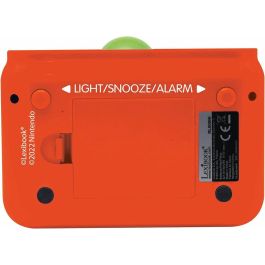 LEXIBOOK Despertador Digital Yoshi Super Mario Bros con Luz Nocturna, Melodías, Volumen Ajustable y Función de Repetición