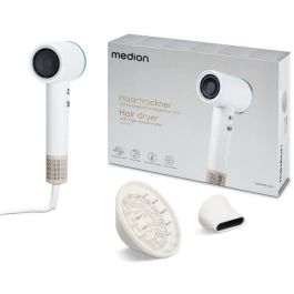 Medion MD19983 Secador de Pelo 1600W, 2 Velocidades, 85°C, Diseño LED Blanco Precio: 125.49999968. SKU: B1EZE7VL56