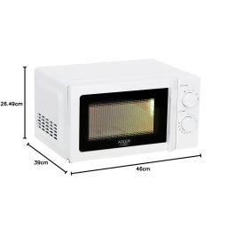 Microondas Adler AD 6205 Blanco Negro 700 W 20 L