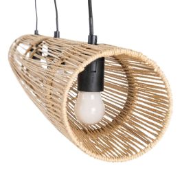 Lámpara Techo Crema Cuerda de Papel 100,50 X 13,50 cm