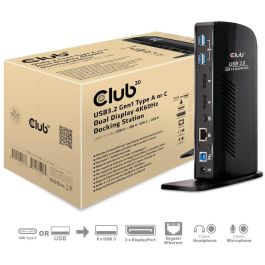 Club3D CAC-1507 Docking Station Dual Display 4K 60Hz USB-C/USB 3.0 con 2xDP/6xUSB/LAN/Audio Negro Precio: 230.50000028. SKU: B1HAGZXYDP