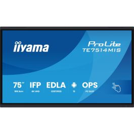 iiyama TE7514MIS-B2AG Pantalla Táctil 75" 4K UHD VA 8ms 60Hz 24/7 con HDMI DP USB-C LAN WiFi y Altavoces Negro Precio: 2168.68999985. SKU: B16B2WVLRS