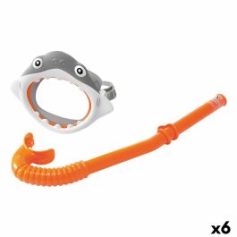 Gafas de Buceo con Tubo Infantiles Intex Tiburón (6 Unidades)